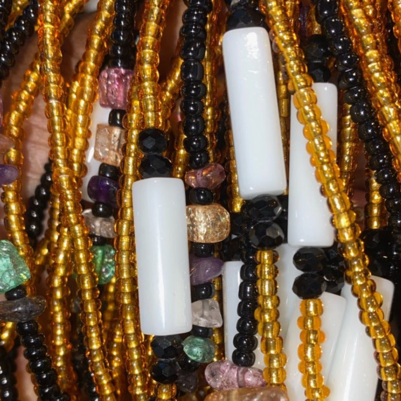 Crystal Collection - Gold and Rose Quartz