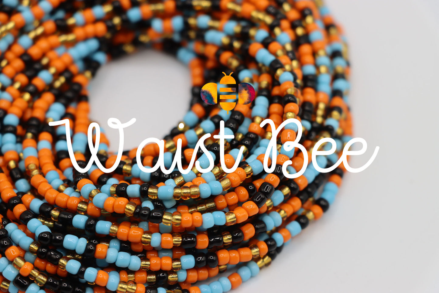 Mix Sead Bead Color Orange Black Blue