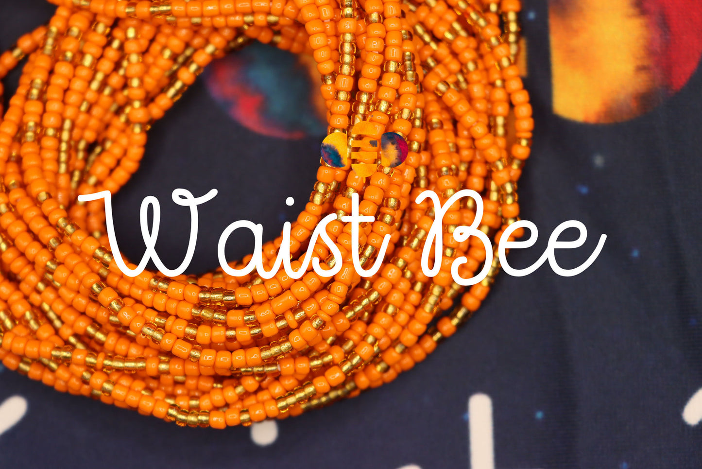 Orange and Gold Waistbead