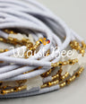 Peach Vinyl Glow Butterfly Waistbead