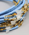 Peach Vinyl Glow Butterfly Waistbead