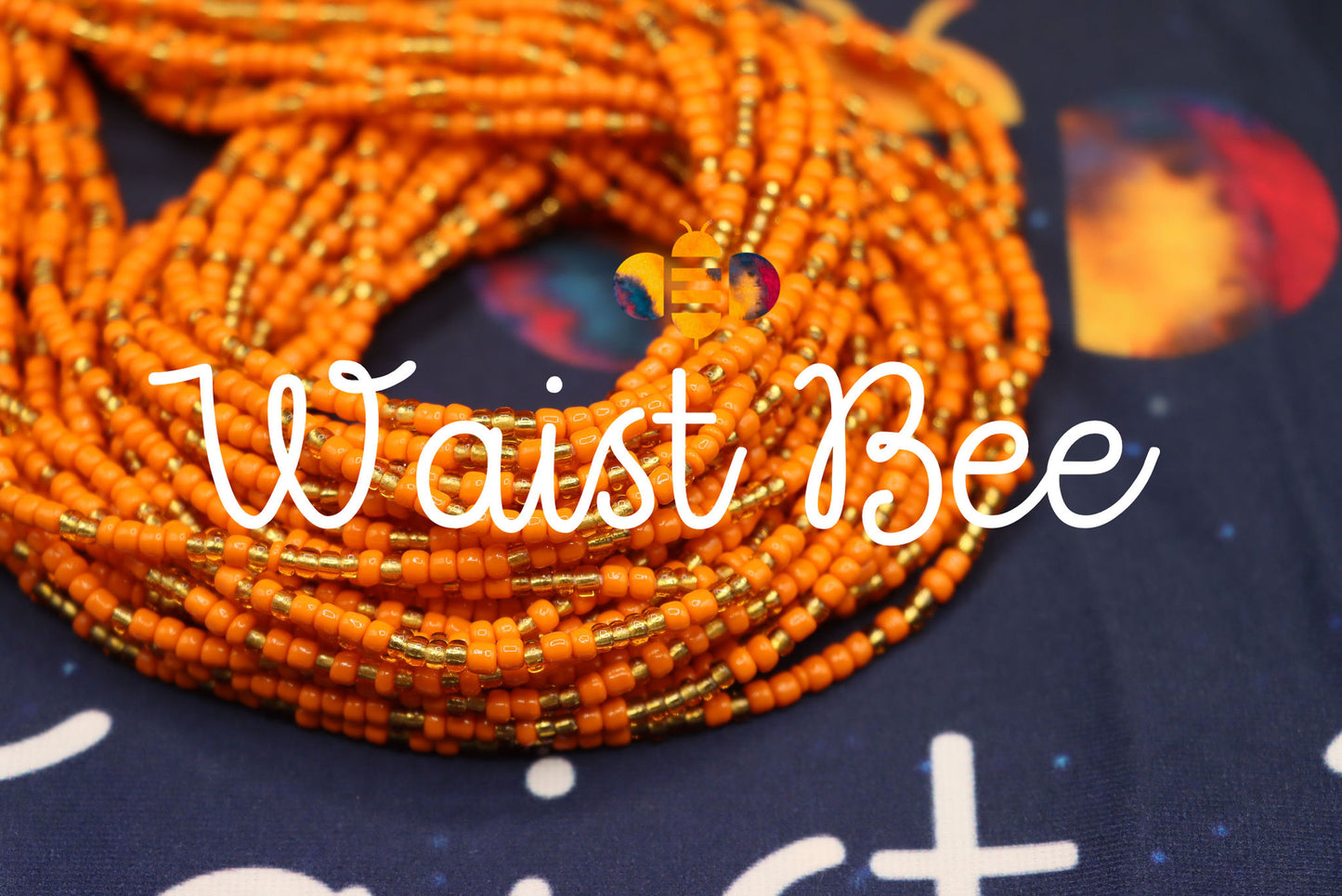 Orange and Gold Waistbead