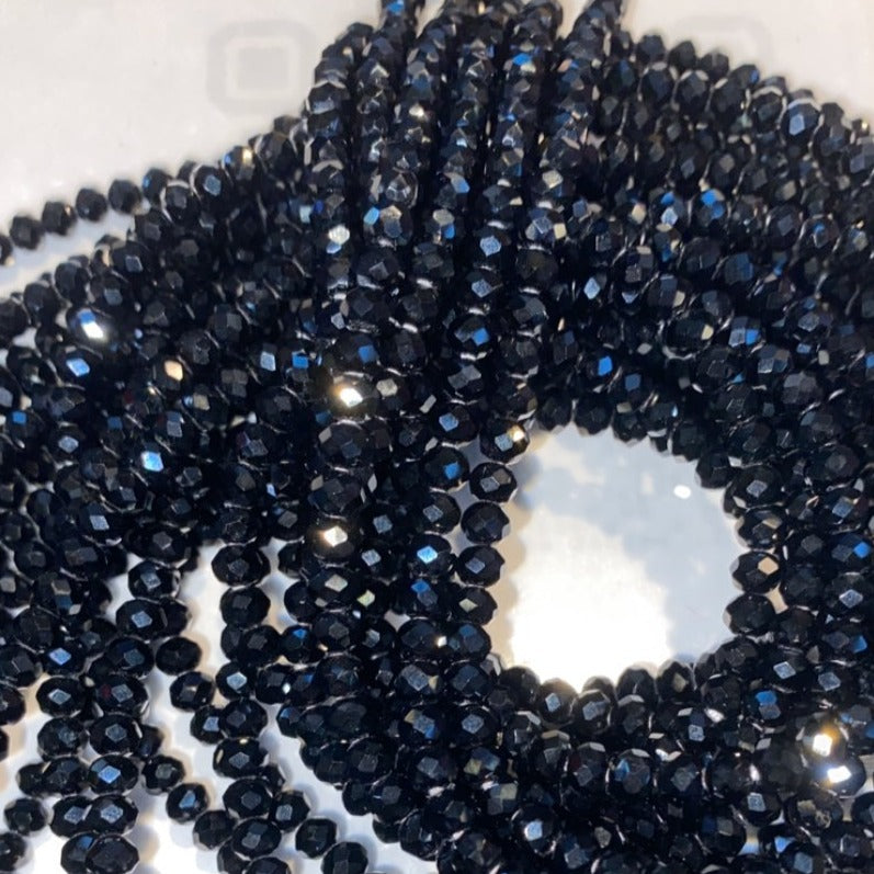 Crystal Collection Waistbead - Black