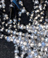 Crystal Collection Waistbead - Silver & Black