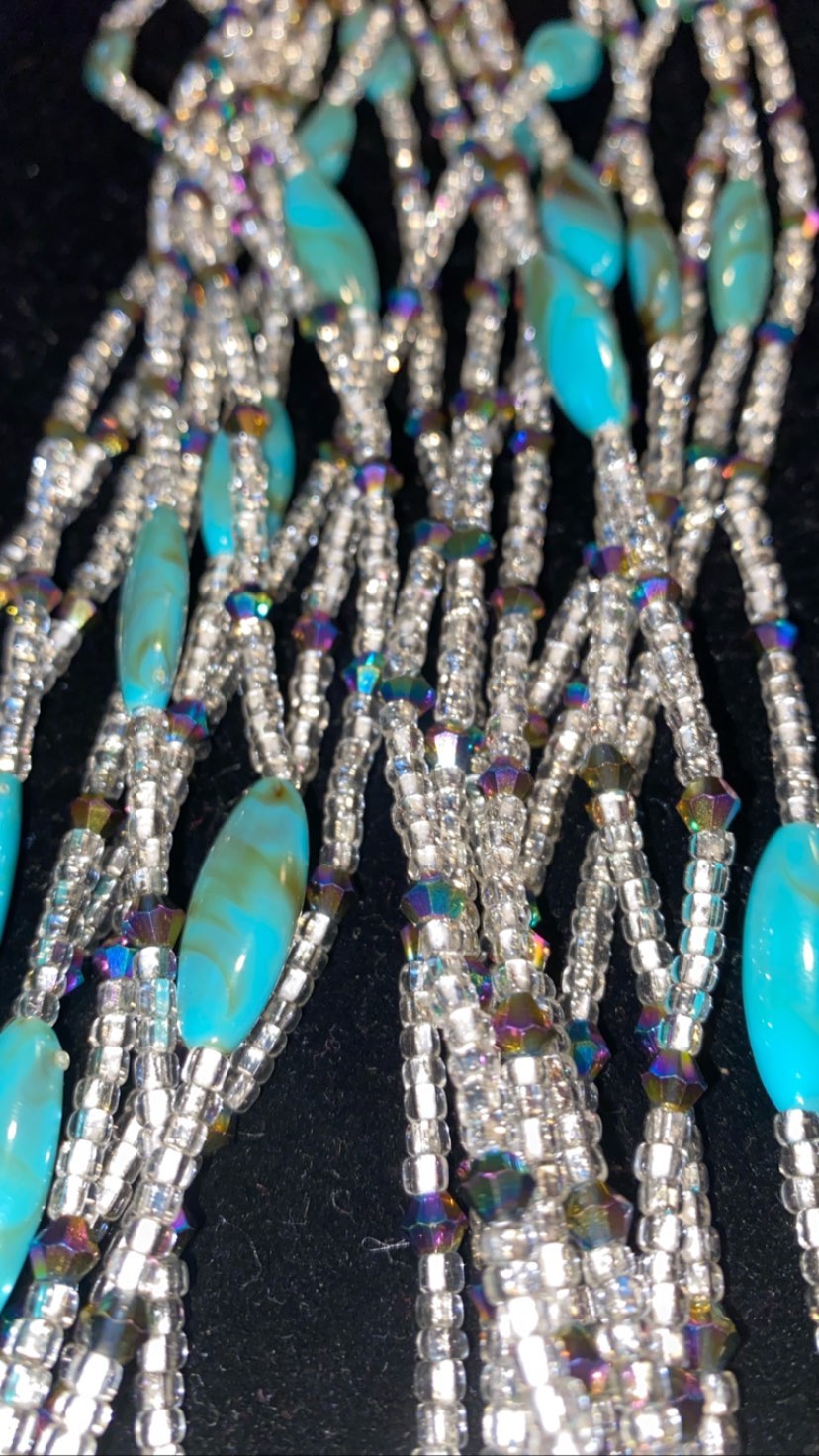 Crystal Collection - Silver and Turquoise